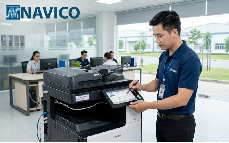 Lắp đặt máy photocopy Toshiba eStudio 3528A tại KCN Củ Chi cho doanh nghiệp
