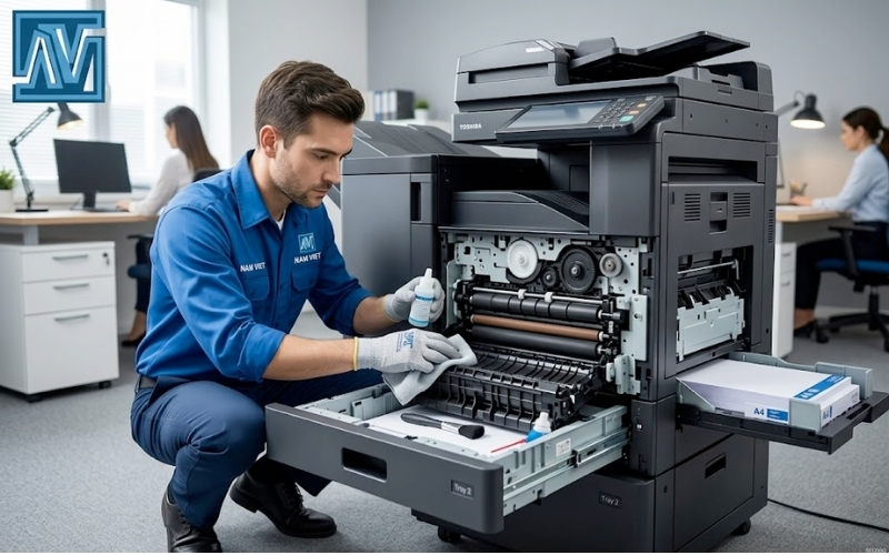 Quy trình bảo trì dịch vụ cho thuê máy photocopy Toshiba e-Studio 7518A chuyên nghiệp