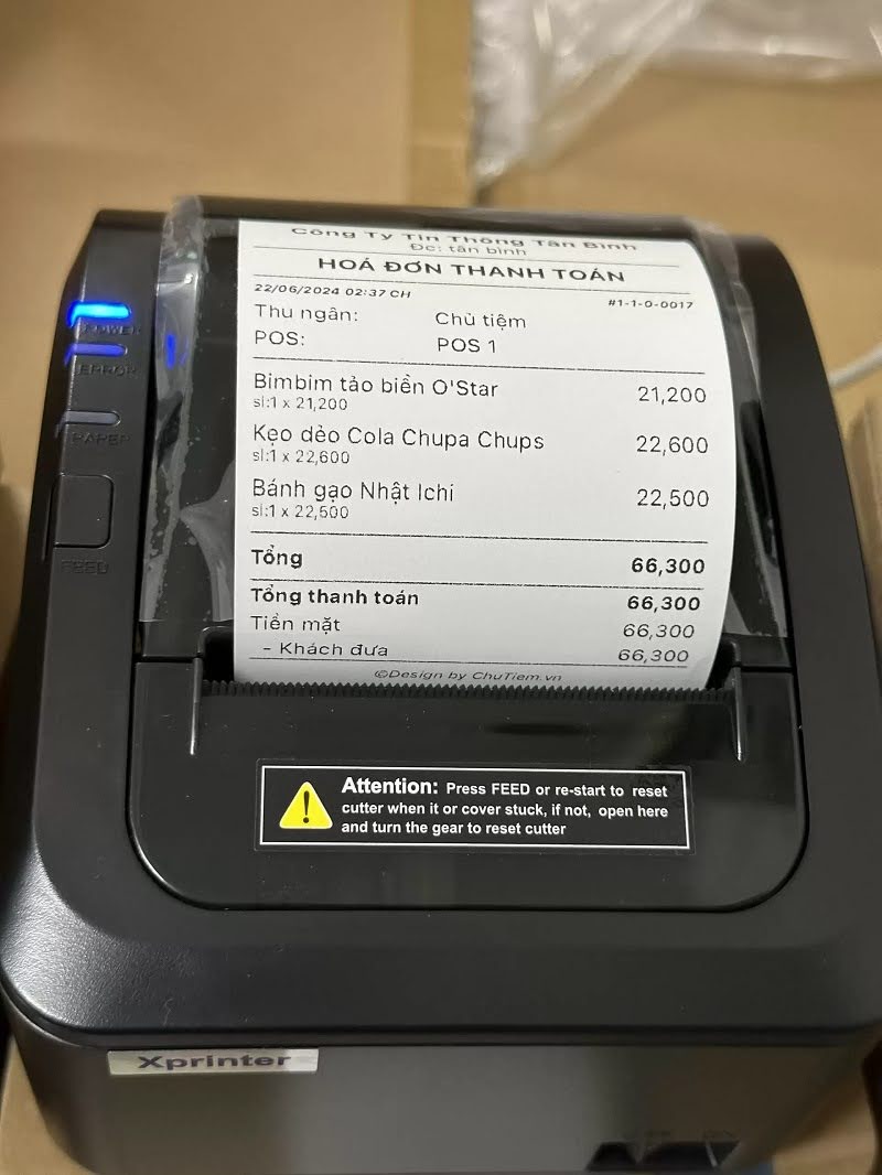 Nam Việt Cung Cấp Máy in hóa đơn Xprinter XP-K300L - Thiết bị đa năng, tương thích mọi hệ thống POS