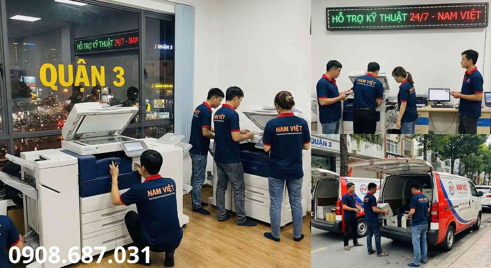 Đội ngũ kỹ thuật viên Nam Việt tại Quận 3