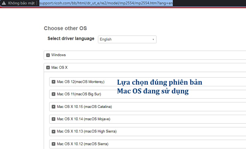 Driver photocopy macbook
