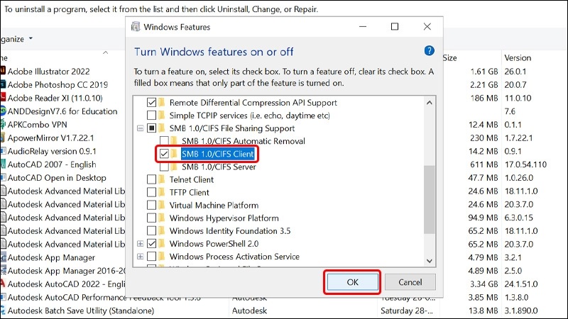 Fix lỗi SMB Toshiba