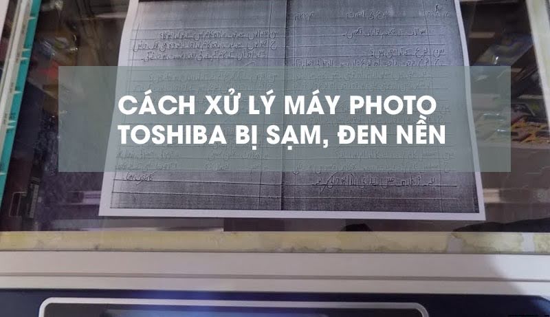 Máy photocopy Toshiba bị sọc đen: Cách Sửa Hỏa Tốc